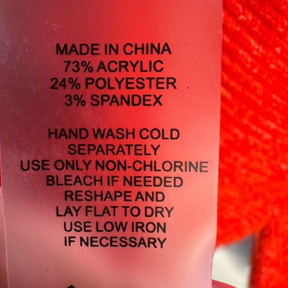 Vince Camuto Christmas Red Puff Sleeve Sweater - Picture 8 of 8